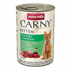 Animonda Carny Kitten - carne de vită, pui și iepure 400 g