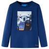 Tricou pentru copii cu mâneci lungi, bleumarin, 128, vidaXL