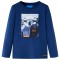 Tricou pentru copii cu m&acirc;neci lungi, bleumarin, 128