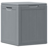 Cumpara ieftin Cutie de depozitare pentru gradina, gri, 90L, aspect de lemn din PP
