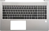 Carcasa superioara cu tastatura palmrest Laptop, HP, EliteBook 650 G10, 655 G10, N45680-001, 4BX8TTATP70, iluminata, argintie, layout US