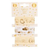 Set Panglici cu Inimi din Folie, 3 Modele, 1m x 25mm, 3 buc, CMCLASS