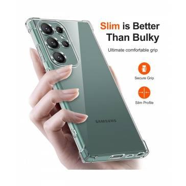 Husa Shockproof Clear Silicone Samsung Galaxy S24 Ultra foto