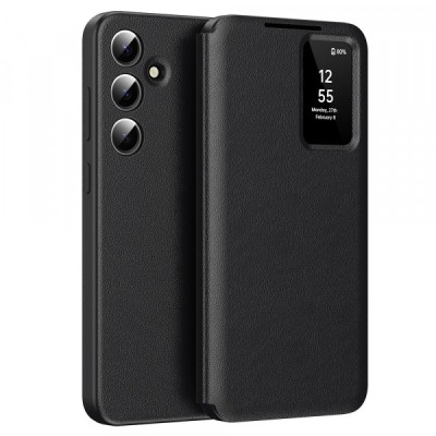 Husa pentru Samsung Galaxy A55 5G A556, Techsuit, SmartView, Neagra foto