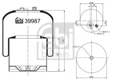 FEBI BILSTEIN 39987 Burduf, suspensie pneumatica foto
