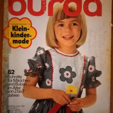 Burda Revista moda vintage cu tipare copii martie 1974
