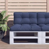 vidaXL Set pernă de paleți, bleumarin, 70x40x12 cm, material textil