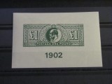 Cumpara ieftin Reproducere Filatelică 1902 &ndash; Timbru Britanic &pound;1 cu Regele Edward VII, Piesă de Colecție Istorică, Souvenir Filatelic