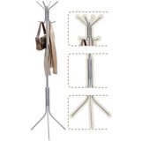 Cuier metalic tip pom, 8 spații, 176 cm, argintiu, CMCLASS