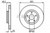 Disc frana FORD FOCUS II Cabriolet (2006 - 2016) BOSCH 0 986 479 C52