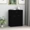vidaXL Dulap, negru, 60x30x75 cm, lemn prelucrat 800712