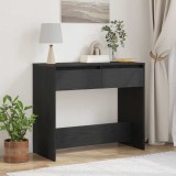 vidaXL Consolă Stejar negru 89x41x76,5 cm Lemn prelucrat