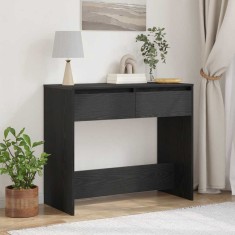 vidaXL Consolă Stejar negru 89x41x76,5 cm Lemn prelucrat 862081