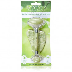 EcoTools Jade Roller & Gua Sha rulou de masaj facial și accesoriu de masaj