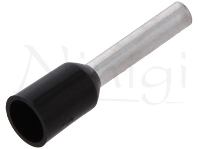 Terminal cablu 1.5mmp 10mm izolat negru foto