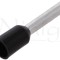 Terminal cablu 1.5mmp 10mm izolat negru