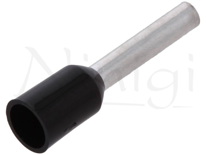 Terminal cablu 1.5mmp 10mm izolat negru
