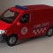 Macheta Volkswagen Transporter T6 Van Pompieri 2016 - Welly 1/40 VW