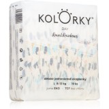 Kolorky Day Rain&amp;Rainbow scutece ECO de unică folosință marimea L 8-13 Kg 19 buc