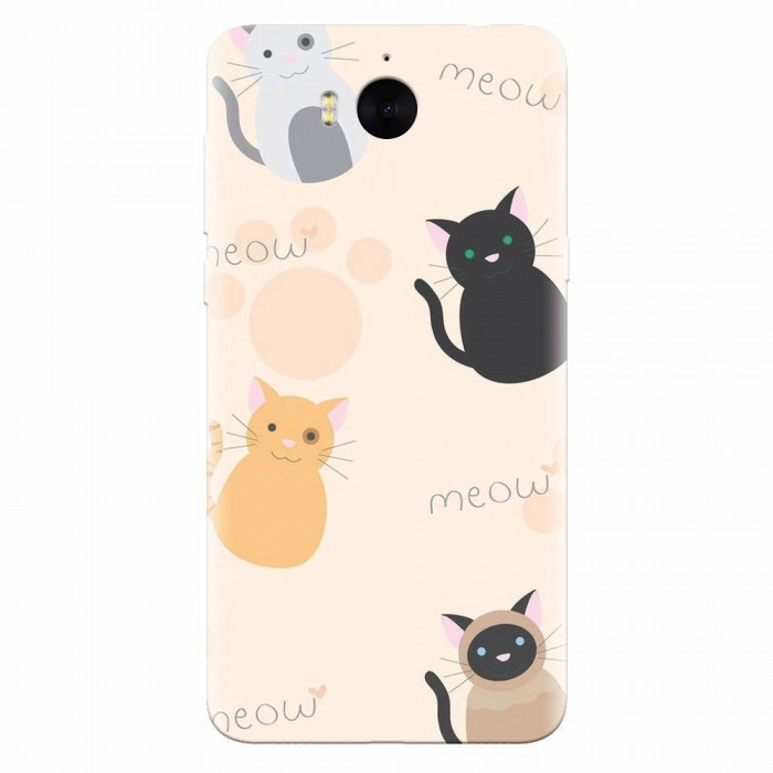 Husa silicon pentru Huawei Y6 2017, Meow