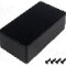 Carcasa aluminiu, 66mmx121mmx39mm, IP54, HAMMOND - 1590N1BK