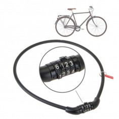 Cablu cu cifru pentru bicicleta foto