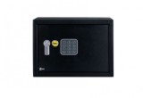 Seif electronic , Otel, Negru, 20X31X20 cm, Yale