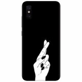 Husa silicon pentru Xiaomi Mi 8 Pro, Finger Cross