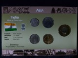 Seria completata monede - India 2011 , 5 monede, Asia