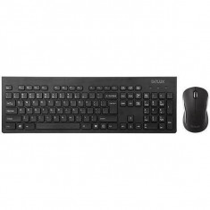 Kit tastatura si mouse Delux KA180+M391GX USB Black foto