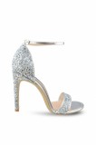 Sandale Mihai Albu din piele Silver Glitter, 35 - 41, Argintiu