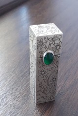 (96) SUPORT RUJ DIN ARGINT, MODEL VECHI VINTAGE, MARCAJ 800, OGLINDA INCORPORATA