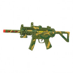 Arma de jucarie pentru copii, model mitraliera cu sunete si lumini, 54&amp;amp;#215;3.5&amp;amp;#215;20 cm foto