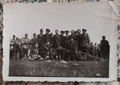 Militari romani cu echipament, perioada interbelica// fotografie foto