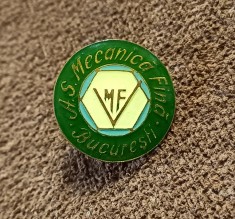 Insigna fotbal - AS "MECANICA FINA" BUCURESTI (varianta 3)