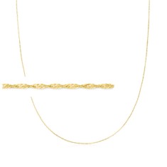Lant din Aur 14K model Singapore &ndash; 45 cm