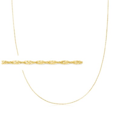 Lant din Aur 14K model Singapore &amp;ndash; 45 cm foto