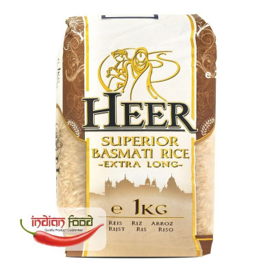 Heer Superior Basmati Rice Extra Long (Orez Basmati Bob Lung) 1 kg foto