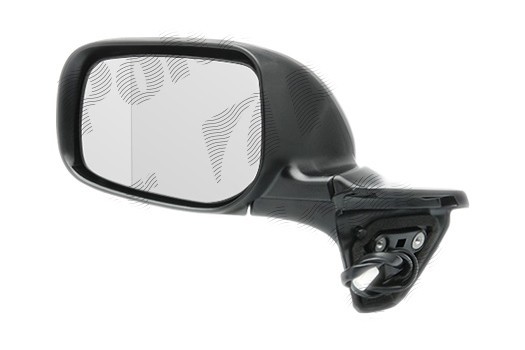 Oglinda exterioara Toyota Auris (E15), 03.2007-04.2010, partea Stanga, culoare sticla crom, sticla convexa, cu carcasa neagra , cu incalzire , ajusta