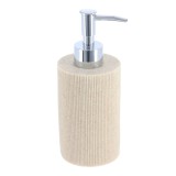 Dispenser Săpun Polirășină Striatii 310 Ml &ndash; Crem