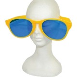 Ochelari Deghizare, Marime Exagerata, din Plastic, 26 x 9 cm, Galben
