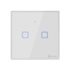 Intrerupator Smart Touch WiFi + RF 433 Sonoff T2 EU TX, 2 canale