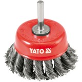 Yato YT-4752 - Perie oala 75x- mm fir rasucit tija cilindrica 6 mm