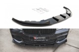 Spoiler Maxton Design versiunea 2 potrivit pentru bara de protectie frontala M-Technik pe BMW Seria 7 G11 2015-2018, lac negru Performance AutoTuning