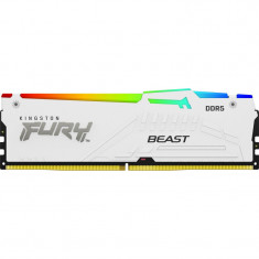 Memorie RAM DDR5, 16GB, 5600MHz, CL36, 1.35V, FURY Beast White, RGB