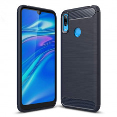 Husa Huawei Y7 2019 / Y7 Prime 2019, Carbon Design, Albastru foto