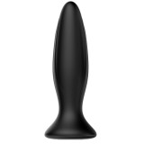 Mr Play-Plug Anal Vibrator Re&icirc;ncărcabil Negru-Silicon, 12 Trepte