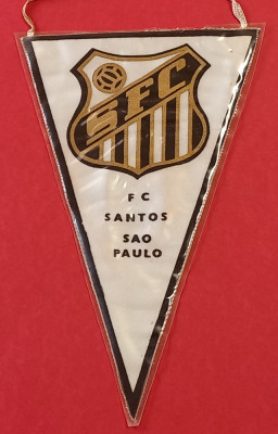 Fanion fotbal - FC SANTOS SAO PAULO (Brazilia) vezi verso foto