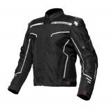 Geaca Moto Touring Adrenaline Virgo, Negru/Alb, Marime 3XL