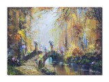 Cumpara ieftin Tablou celebru pictat manual, Podul japonez, 70x50cm ulei pe panza, reproducere Claude Monet